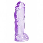 Dazzling Dong Purple - XXL Bamse dildo 21cm