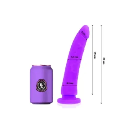 Delta Club Toys Lilac Dildo Medical Silicone 20 Cm -O- 4 Cm