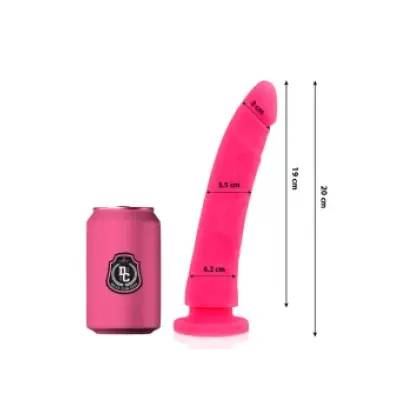 Delta Club Toys Pink Dildo Medical Silicone 20 Cm -O- 4 Cm