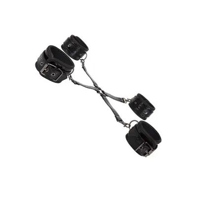 Diabolique Black Hog-Tie With Cuffs