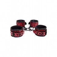 Diabolique Dark Hog-Tie With Cuffs Red