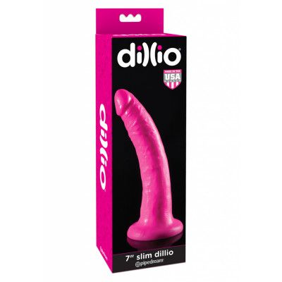 DILDO 7 INCH SLIM PINK