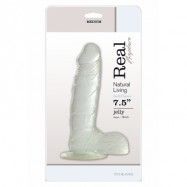 DILDO REAL RAPTURE CLEAR 7.5 INCH - 19cm dildo med sugkopp - Storsäljare