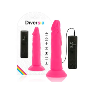 Diversia Flexible Vibrating Dildo Pink 23 Cm -O- 4.3 Cm