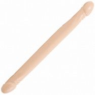 Doc Johnson Double Header Dong Smooth 45 cm - Nude