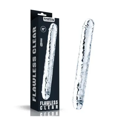 Double Dildo Flawless Clear 12