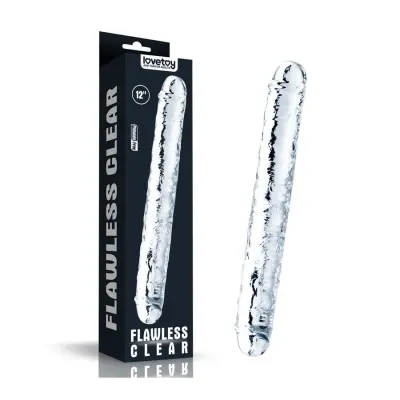 Double Dildo Flawless Clear 12
