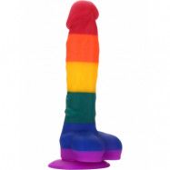 Dream Toys: Colourful Love, Colourful Dildo, 17.5 cm