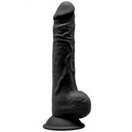 Dual Density Black Dildo 24 cm