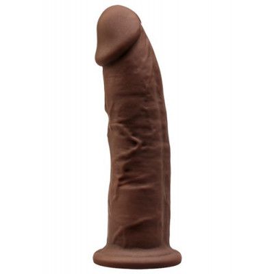 Dual Density Dildo Brun 15 cm