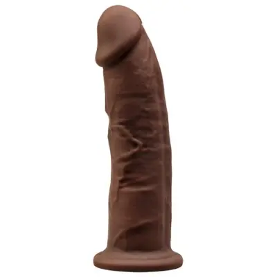 Dual Density Dildo Brun 15 cm