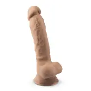 Dual Density Dildo med pung 18 cm