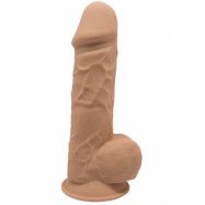 Dual Density Dildo med pung 22 cm