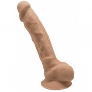 Dual Density Dildo med pung 23 cm