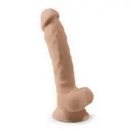 Dual Density Dildo med pung 23 cm