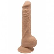 Dual Density Dildo med pung 24 cm