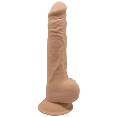 Dual Density Dildo med pung 24 cm