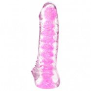 Dual Density Glitter Dildo Rosa