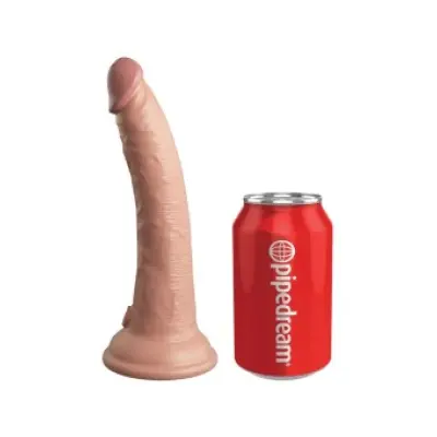 King Cock Elite Realistic Dildo Vibrator & Silicone Remote Control 17.8 Cm