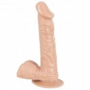 You2Toys European Lover Naturtrogen Dildo med Testiklar 20 cm   - Nude