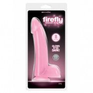 FIREFLY SMOOTH GLOWING DONG 8" PINK - SJÄLVLYSANDE DILDO