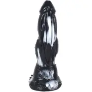 Foxik Monster Dildo Black/White 20 cm
