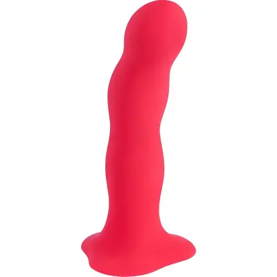 Fun Factory: Bouncer Rumbling Dildo, 18 cm, röd