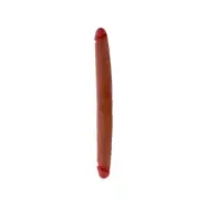GET REAL - DOUBLE-ENDED SILICONE DILDO CARAMEL 40 CM