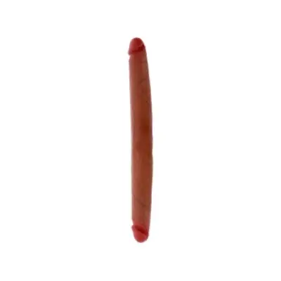 GET REAL - DOUBLE-ENDED SILICONE DILDO CARAMEL 40 CM