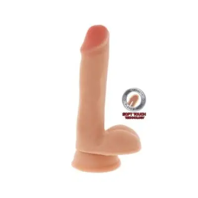 GET REAL - DUAL DENSITY DILDO 17 CM BALLS SKIN
