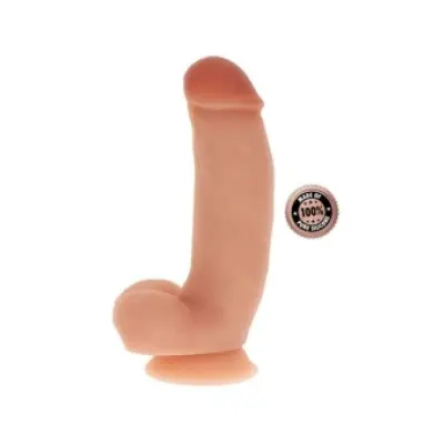 GET REAL - SILICONE DILDO 18 CM W BALLS SKIN