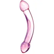 Gläs: Double Trouble Purple Dildo