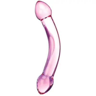 Gläs: Double Trouble Purple Dildo
