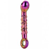 Glamour Glass Ribbed G-Spot dildo