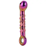 Glamour Glass Ribbed G-Spot dildo