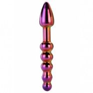 Glamour Glass Ridged Anal Dildo