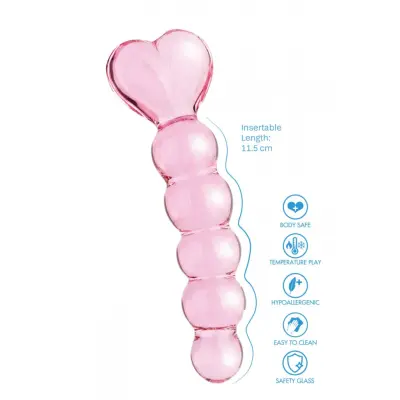 Crystal Heart Anal Dildo