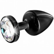 Diogol Anni Black T2 Cristal Analplugg 30 mm  - Svart