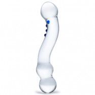 Gläs Curved G-spot Glasdildo