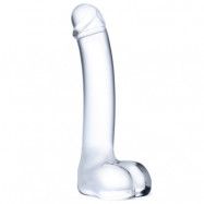 Gläs Realistic Curved G-Spot Glasdildo