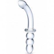 Gläs: Ribbed, G-Spot Glass Dildo