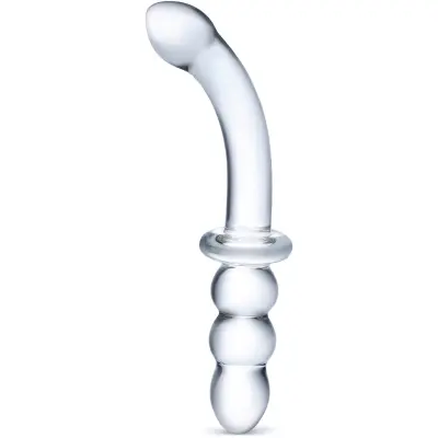 Gläs: Ribbed, G-Spot Glass Dildo