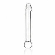 Glass dildo real head