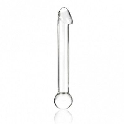 Glass dildo real head