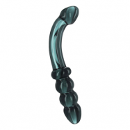 Hamsa G-Spot/Prostate Glasdildo - Smoky Jade