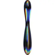 LoveToy: Twilight Gleam Glass Dildo, Double Delight