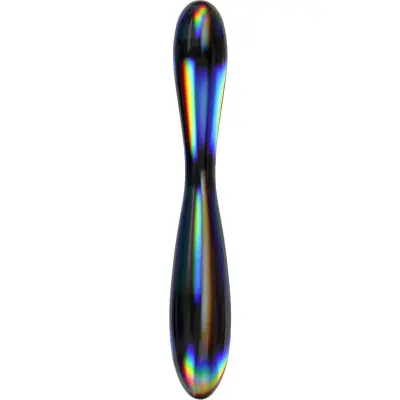 LoveToy: Twilight Gleam Glass Dildo, Double Delight