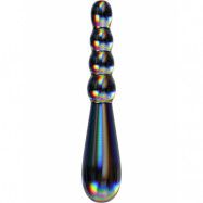 LoveToy: Twilight Gleam Glass Dildo, Rising Ripples