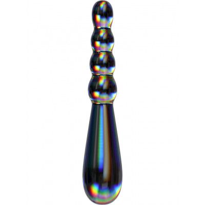 LoveToy: Twilight Gleam Glass Dildo, Rising Ripples
