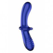 Satisfyer Double Crystal Glass Dildo, Blue